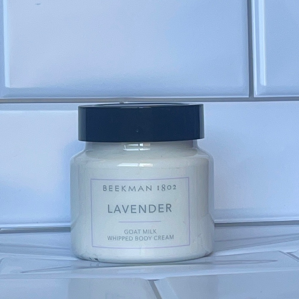 New Beekman 1802 Lavender Goat Milk Whipped Body Cream Sealed. 16 oz